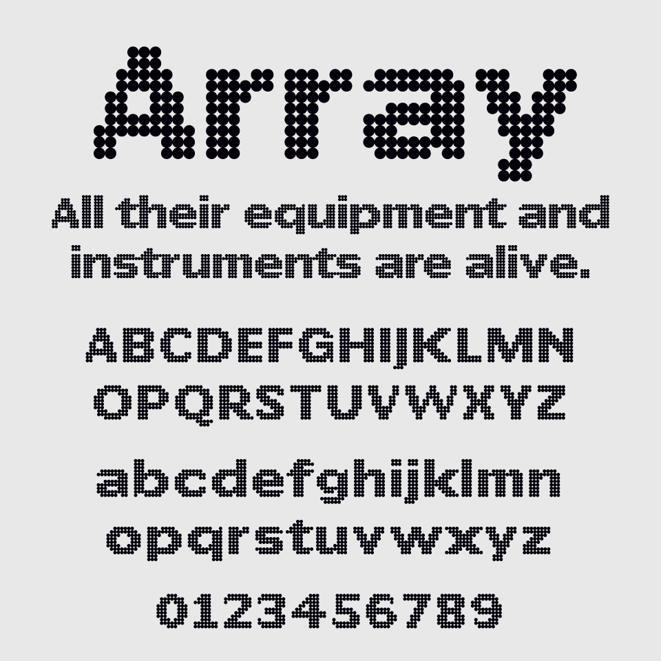 Array Font