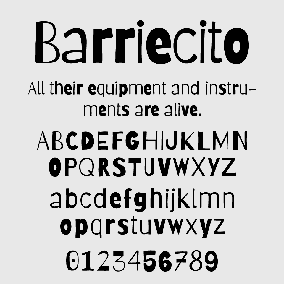 Barriecito Font