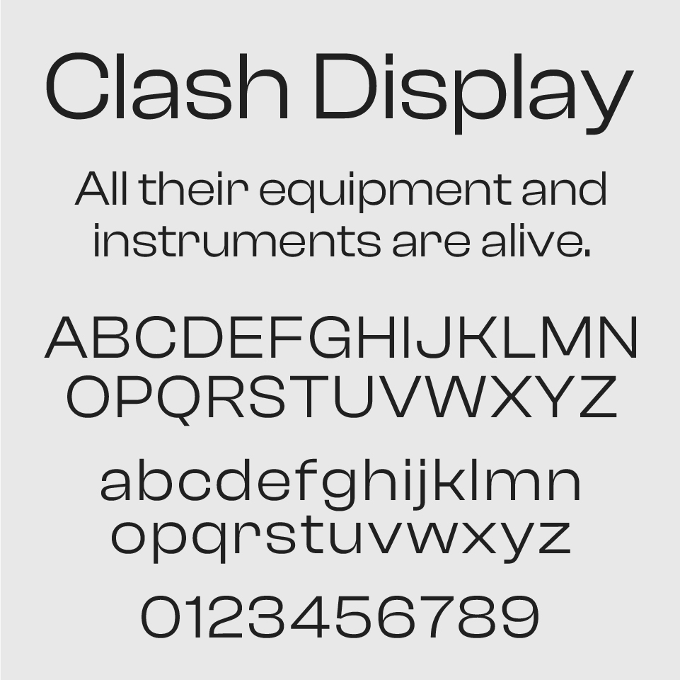 Clash Display Font