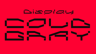 Cold Gray Font