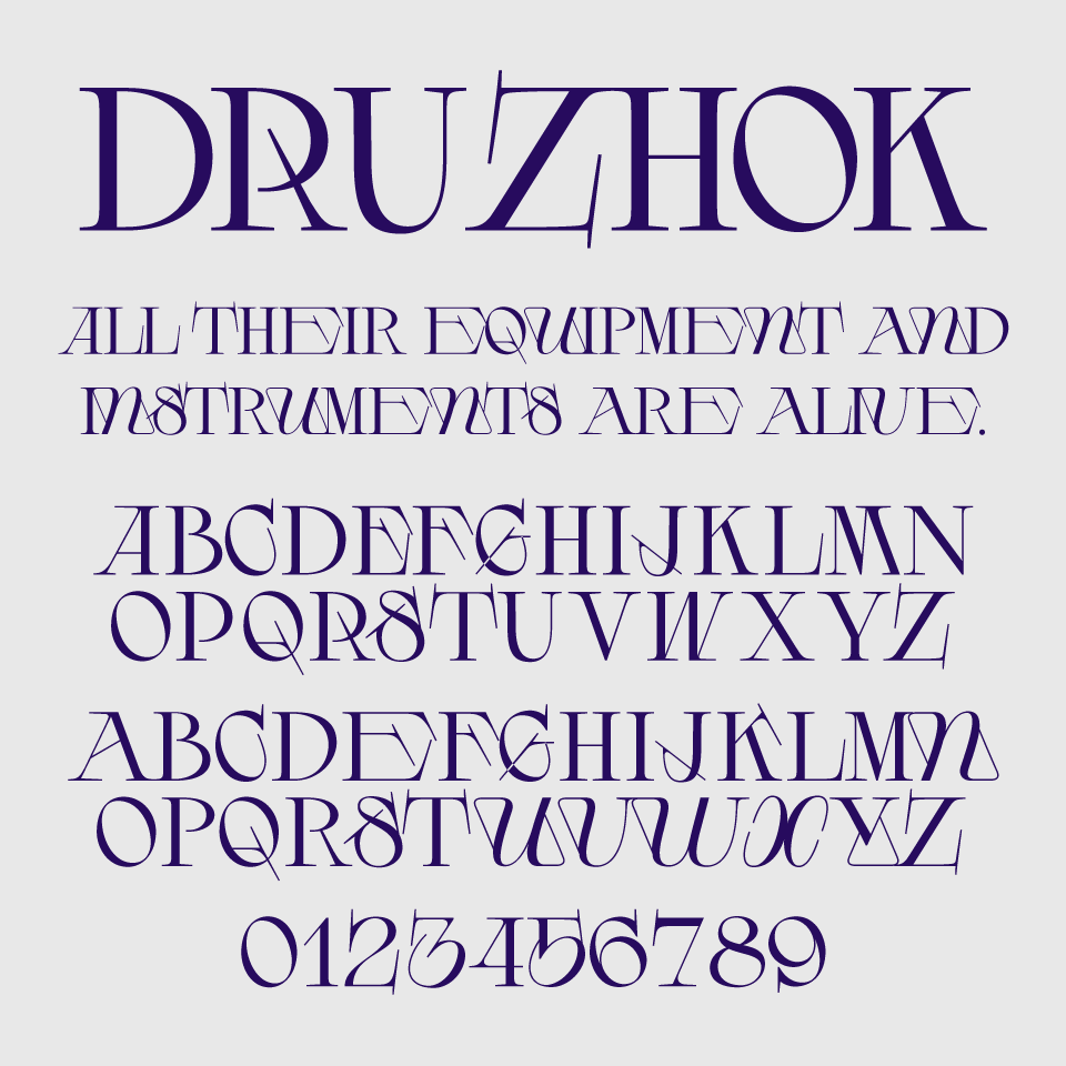 DRUZHOK Font