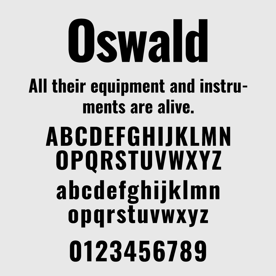 Oswald Font