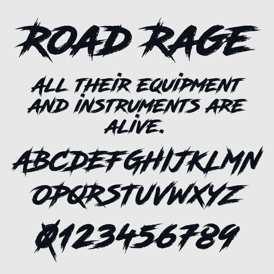 Road Rage Font
