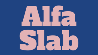 Alfa Slab One Font