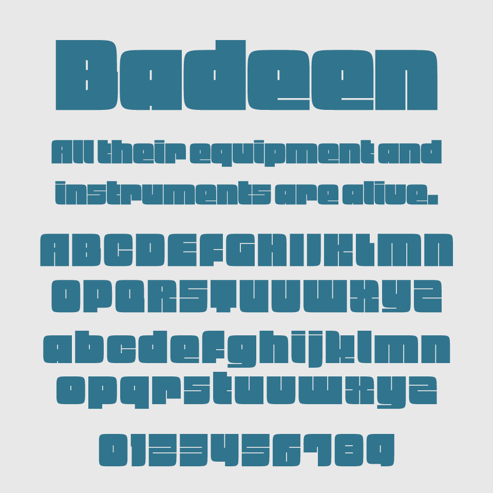 Badeen Display Font