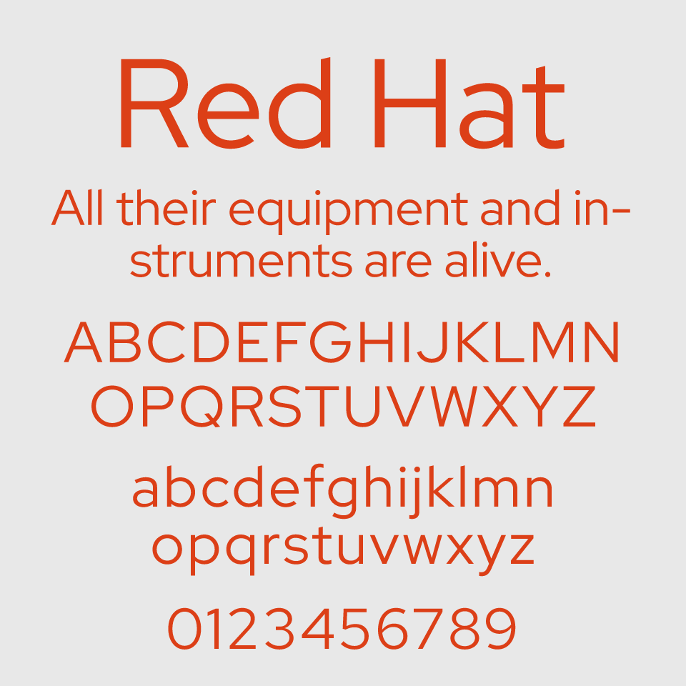Red Hat Font