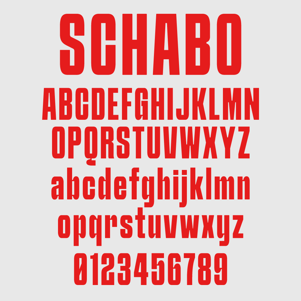 SCHABO CONDENSED Font