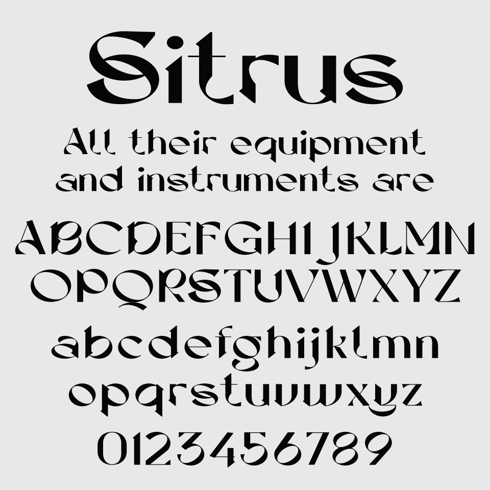 Dx Sitrus Font