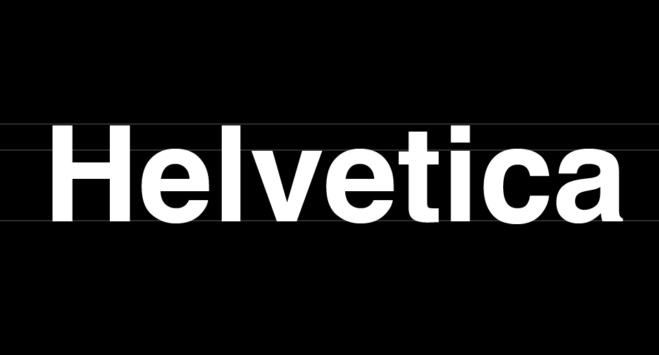 Helvetica (ヘルベチカ) の特徴