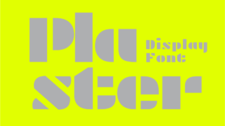 Plaster Font