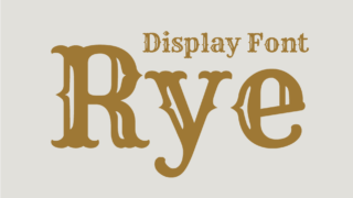 Rye Font