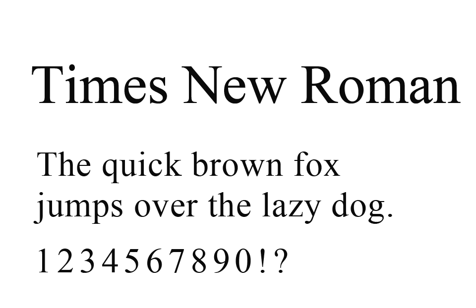 Times New Roman（タイムズ・ニュー・ローマン）とは