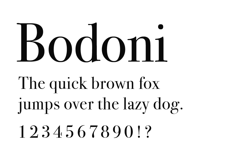 Bodoni（ボドーニ）とは