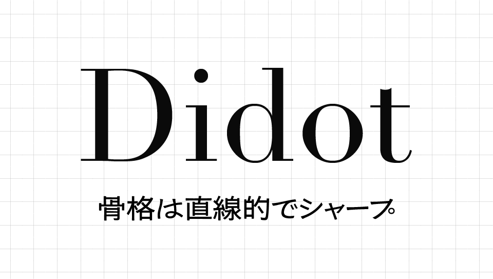 Didotの特徴